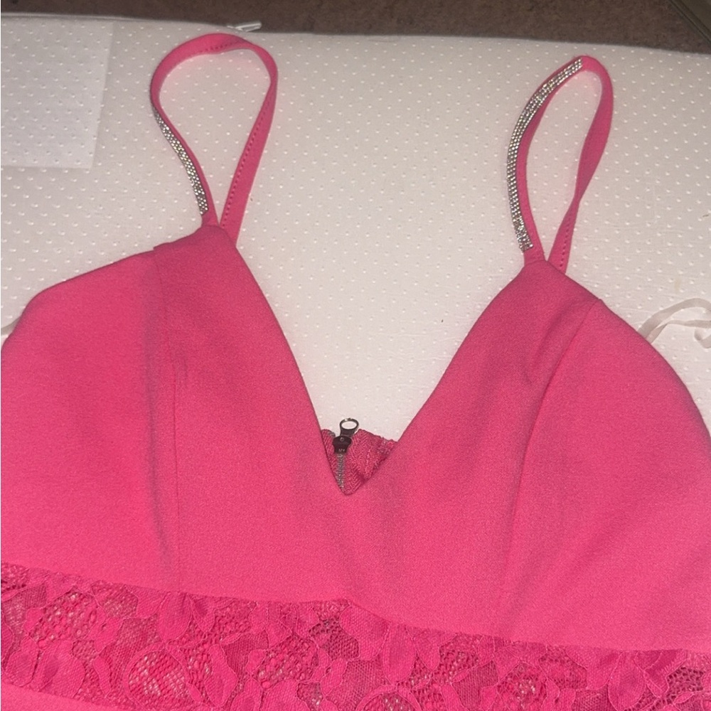 Rue21 Vibrant Pink Lace Dress